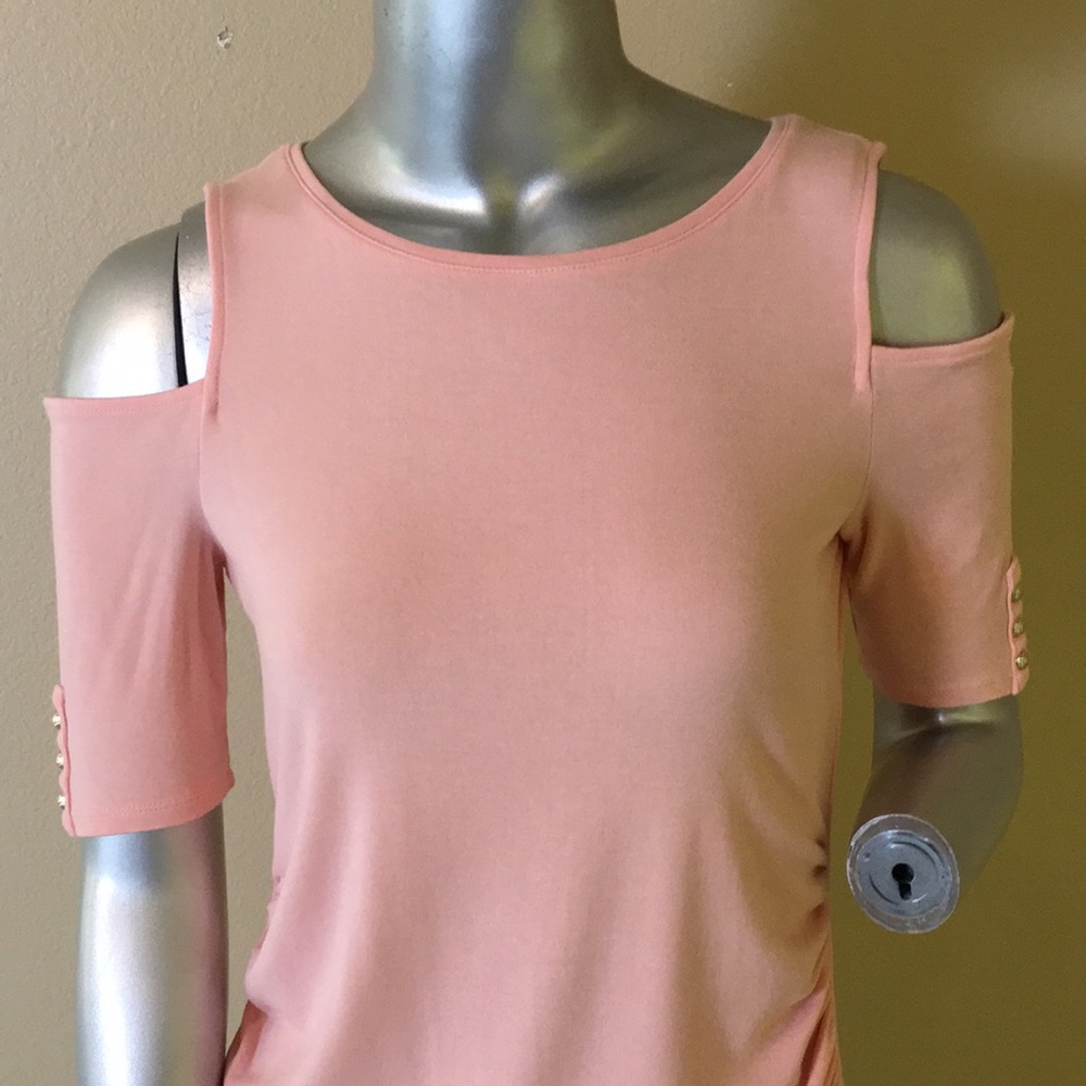WHBM | Rio Elbow Sleeve Cold-Shoulder Top - Picture 5 of 15